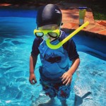 charlie ready to snorkel,